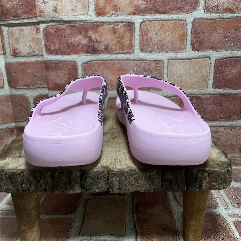 Alegria by PG Lite Ode Water Resistant Floral Thong Sandals Size 40 9.5-10 Woman - Picture 5 of 7